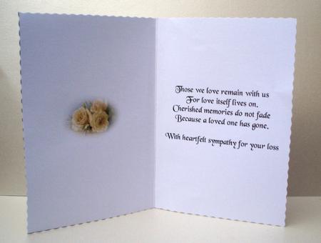 Sympathy Insert 4 by Audrey Brown clifford