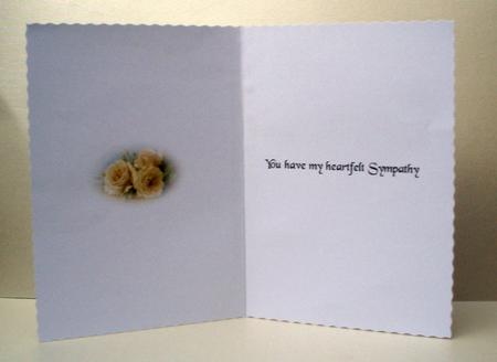 Sympathy Insert 3 by Audrey Brown clifford