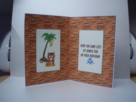 Jungle Fun Card Insert by Audrey Brown clifford