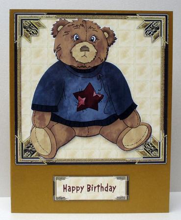 Teddy in Blue Sweater by Audrey Brown clifford