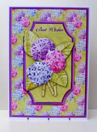 Hydrangeas Quick Card by Audrey Brown clifford