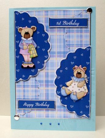 Little Bears Birthday Card by Audrey Brown clifford