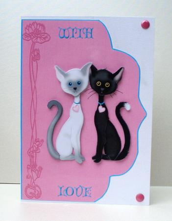 With Love Fancy Edge with Decoupage by Audrey Brown clifford