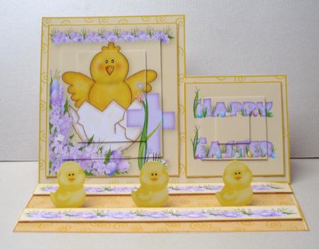 Staggered Easel Easter Card Kit by Audrey Brown clifford