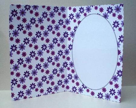 Purple Flowers Insert (white) by Audrey Brown clifford