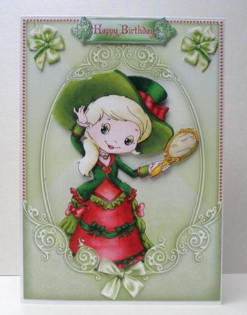 Victorian Cutie with Decoupage by Audrey Brown clifford