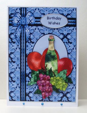 Wine Grapes and Hearts by Audrey Brown clifford