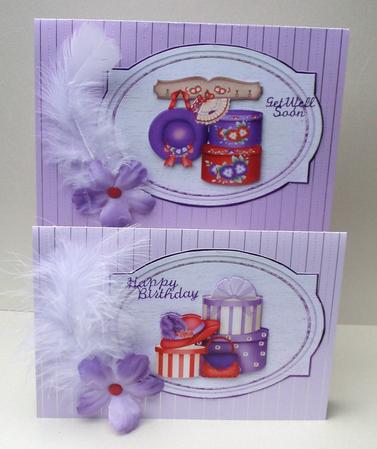 Red Hats and Bags Toppers by Audrey Brown clifford