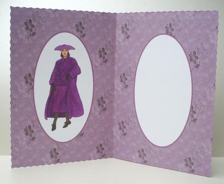 Pretty Woman in Purple Insert by Audrey Brown clifford