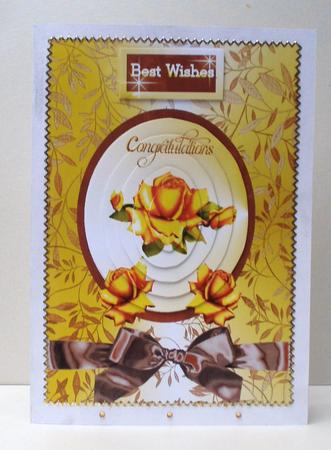 Best Wishes with Tea Roses by Audrey Brown clifford