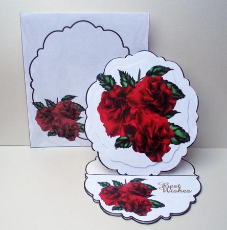 Red Roses Large Easel Kit by Audrey Brown clifford