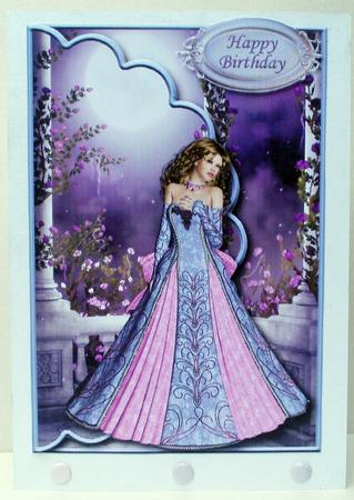 Moonlight Walk Envelope Card with Decoupage - Sheet 1 of 2 by Audrey Brown clifford