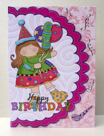 Happy Birthday ~ Mock Envelope Card by Audrey Brown clifford
