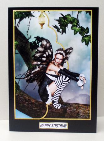 Fairy in the Tree Envelope Card with 3D by Audrey Brown clifford
