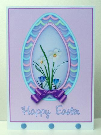 Lilac Easter Egg by Audrey Brown clifford