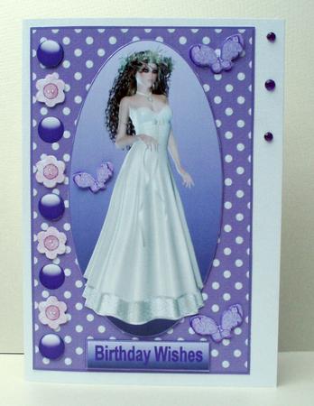 Pretty Butterflies Card Front by Audrey Brown clifford