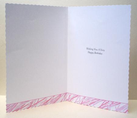 Wishing You a Very Happy Birthday A5 Portrait Insert by Audrey Brown clifford