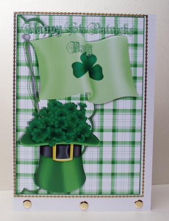 St Patricks Day Scalloped Edge Envelope Card by Audrey Brown clifford