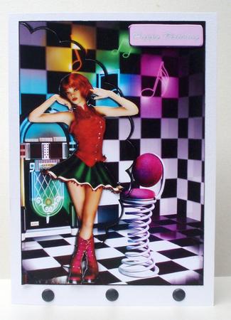 Wurlitzer Envelope Card by Audrey Brown clifford