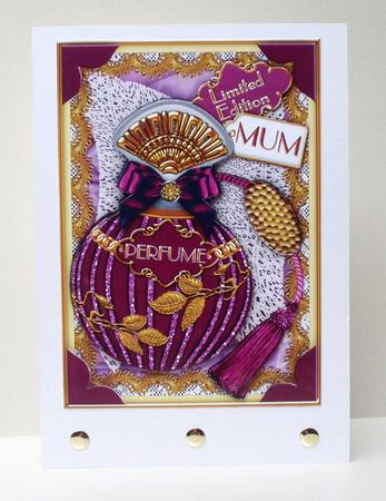 Amethyst Perfume for Mum Decoupage Step-by-step by Audrey Brown clifford