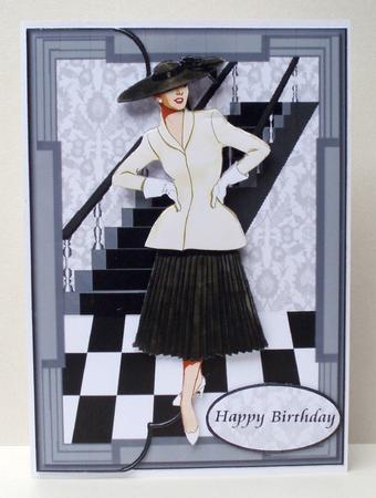 Fashion Lady Balck an D with Part 2 by Audrey Brown clifford