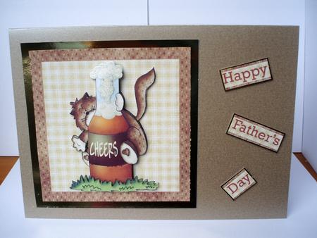 Cheers, It's My Beer Topper and Decoupage by Audrey Brown clifford