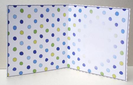 Men's Dotty Square Portrait or Landscape Insert by Audrey Brown clifford
