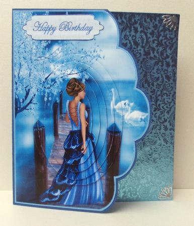 Fantasy Blue Scallop Edge by Audrey Brown clifford