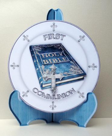 First Communion Plate Card Kit - Boy by Audrey Brown clifford