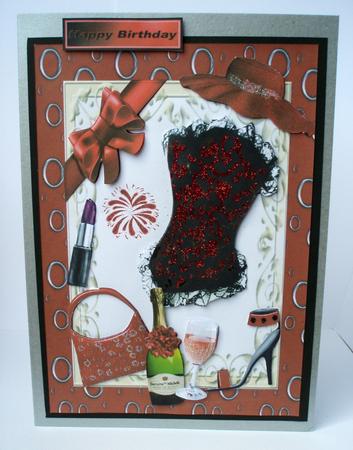After Midnight! Red/black Lace by Audrey Brown clifford