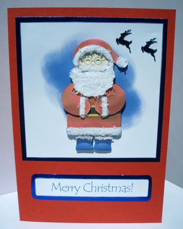 Christmas Santa by Audrey Brown clifford