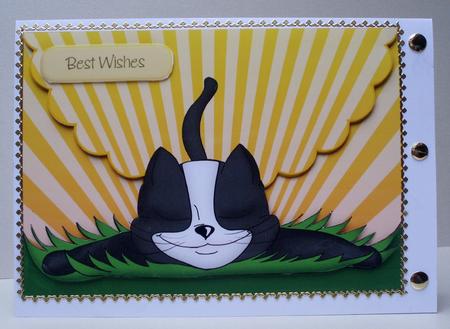 Lazy Days Envelope Card by Audrey Brown clifford