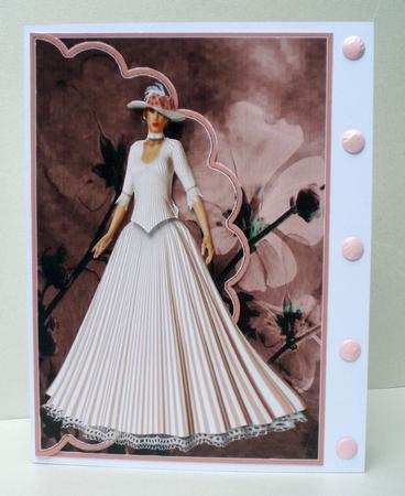 Pink Fantasy Envelope Card by Audrey Brown clifford