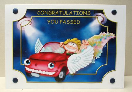Congratulations You Passed with Decoupage by Audrey Brown clifford