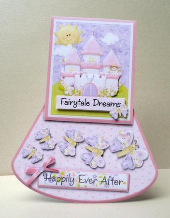 Happily Ever After Over the Edge Wobble Card by Audrey Brown clifford