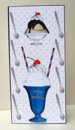 Voucher Card - Ice Cream Desserts by Audrey Brown clifford
