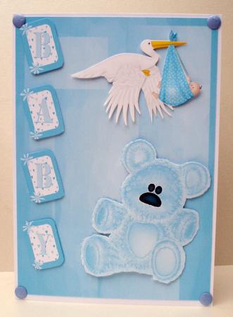 Baby Boy Stork by Audrey Brown clifford