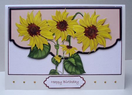 Sunflower Envelope Card by Audrey Brown clifford