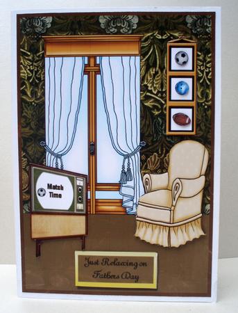 Dad, Just Relaxing on Fathers Day by Audrey Brown clifford
