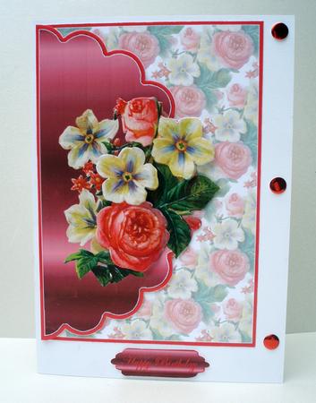 Mixed Floral Envelope Cardfront by Audrey Brown clifford