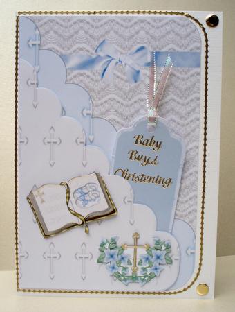 Boy Christening Scallop by Audrey Brown clifford