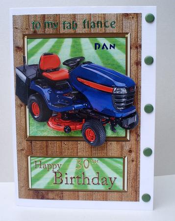 Birthday Lawn Mower by Audrey Brown clifford