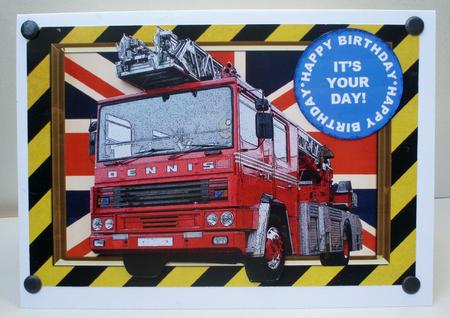 Birthday Fire Engine by Audrey Brown clifford