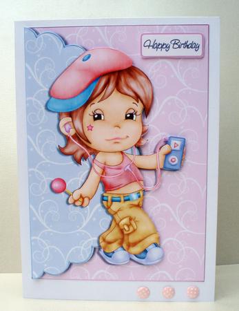 Cool Lolly Envelope Card by Audrey Brown clifford