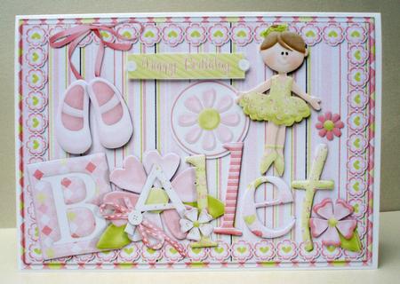 Ballerina Card Front by Audrey Brown clifford
