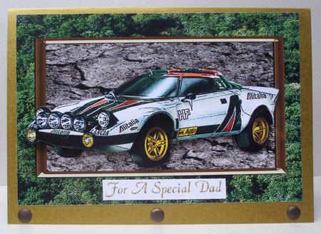 Rallying Birthday Card Front by Audrey Brown clifford