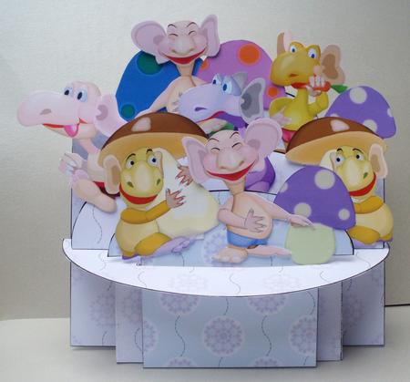 Fantasy Folk 3D Shelf Card by Audrey Brown clifford