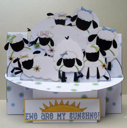 Ewes 3D Shelf Card Kit by Audrey Brown clifford