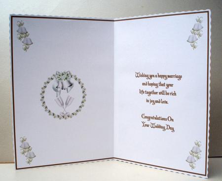 Wedding Day Cardmaking Insert by Audrey Brown clifford