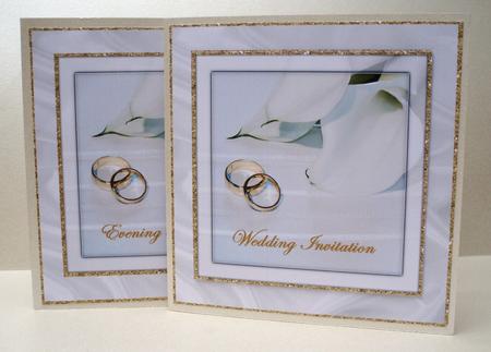 Rings & Lilies Wedding & Evening Invitations by Audrey Brown clifford